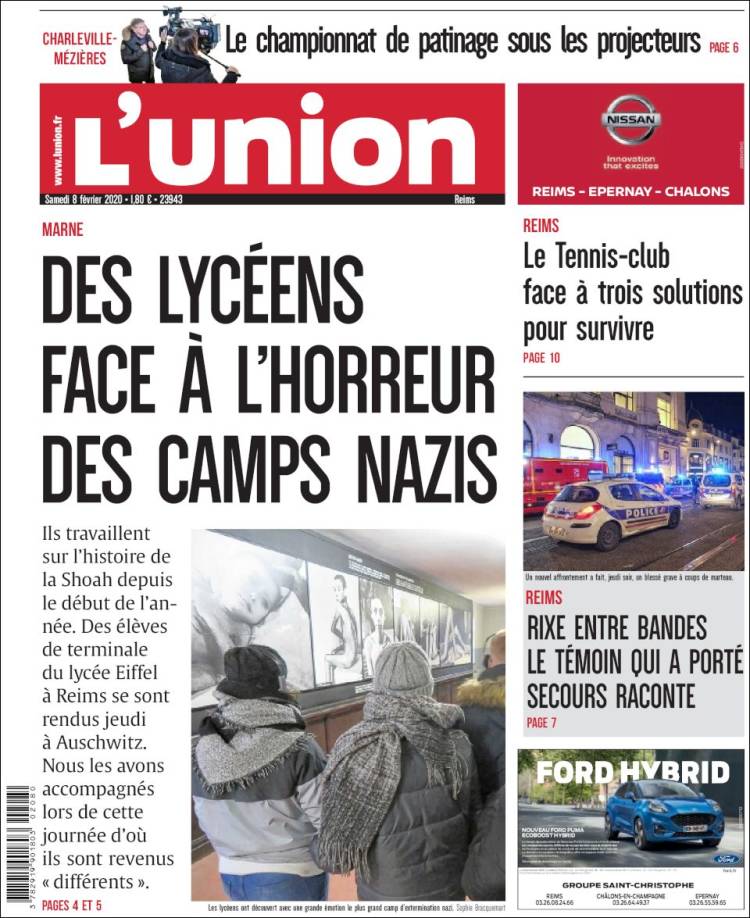 Portada de L'Union (Francia)