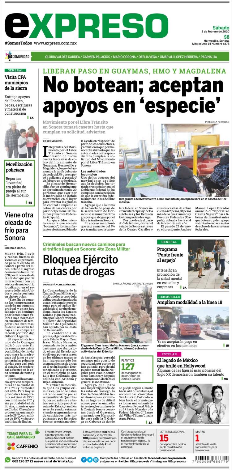 Portada de Expreso (México)