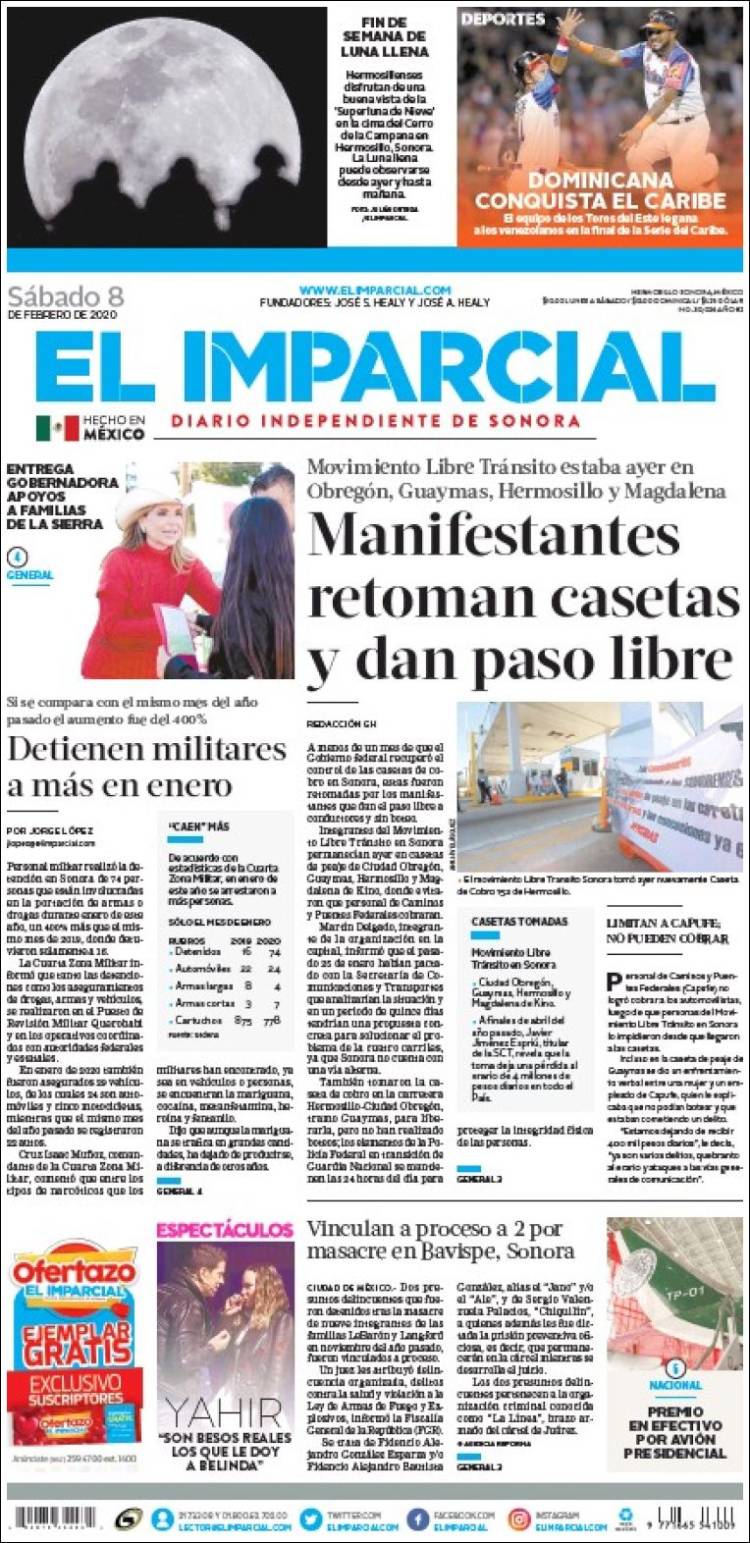 Portada de El Imparcial (México)