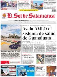 Portada de El Sol de Salamanca (México)