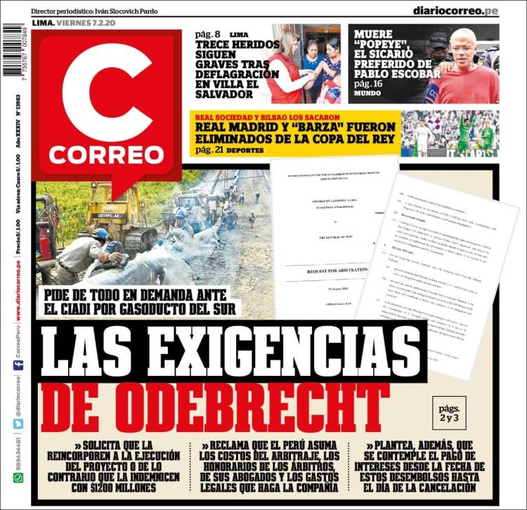 Portada de Diario Correo (Perú)