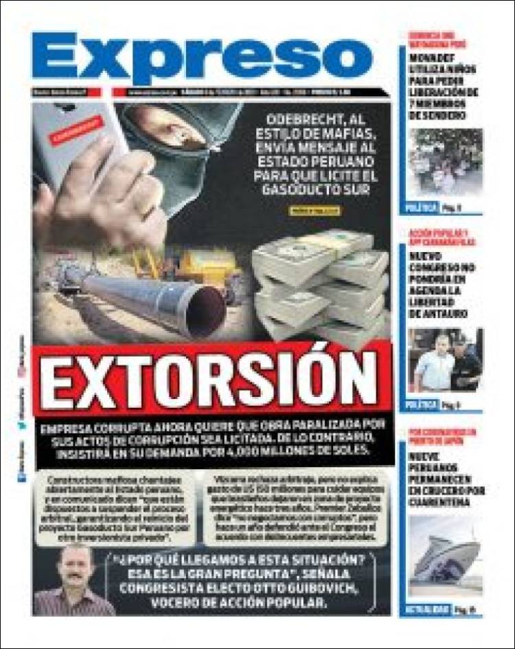 Portada de Expreso (Perú)