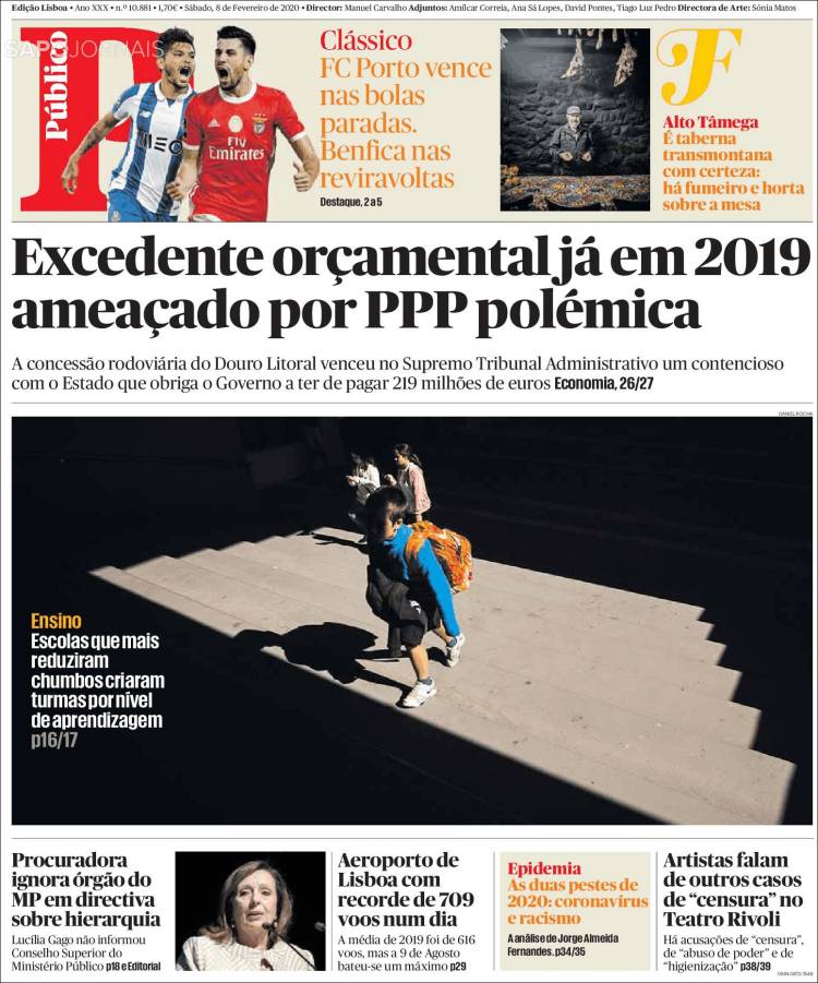 Portada de Público (Portugal)
