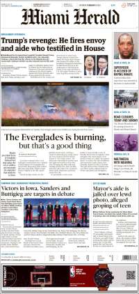 Portada de Miami Herald (USA)