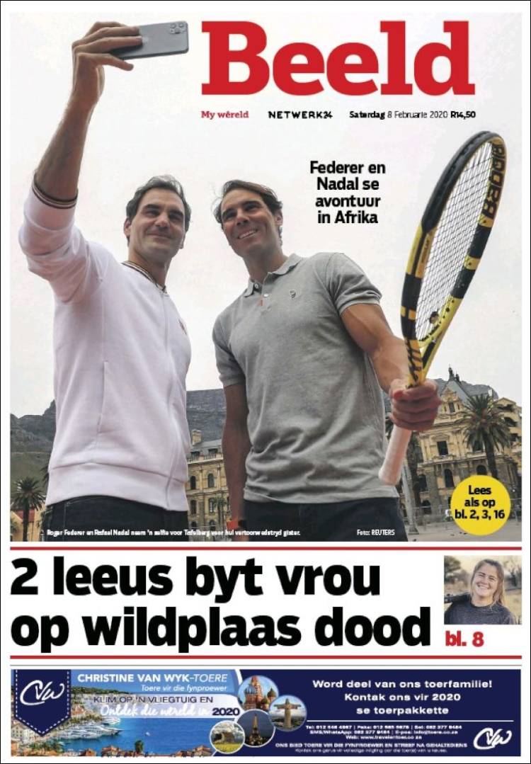 Portada de Beeld (Sud&aacute;frica)