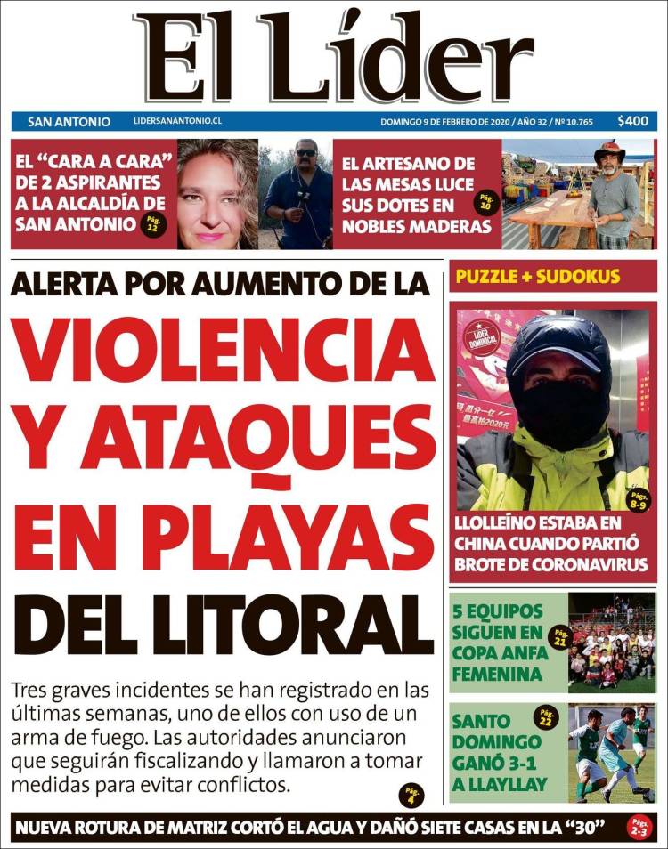Portada de Lider de San Antonio (Chile)