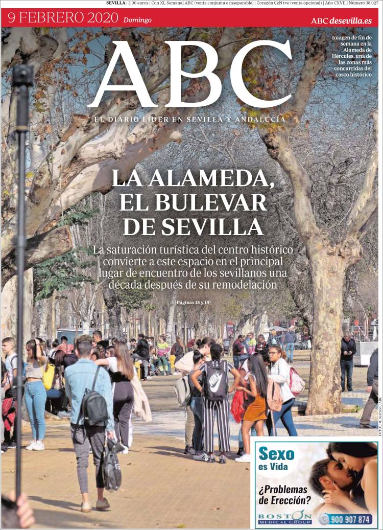 Portada de ABC - Sevilla (España)