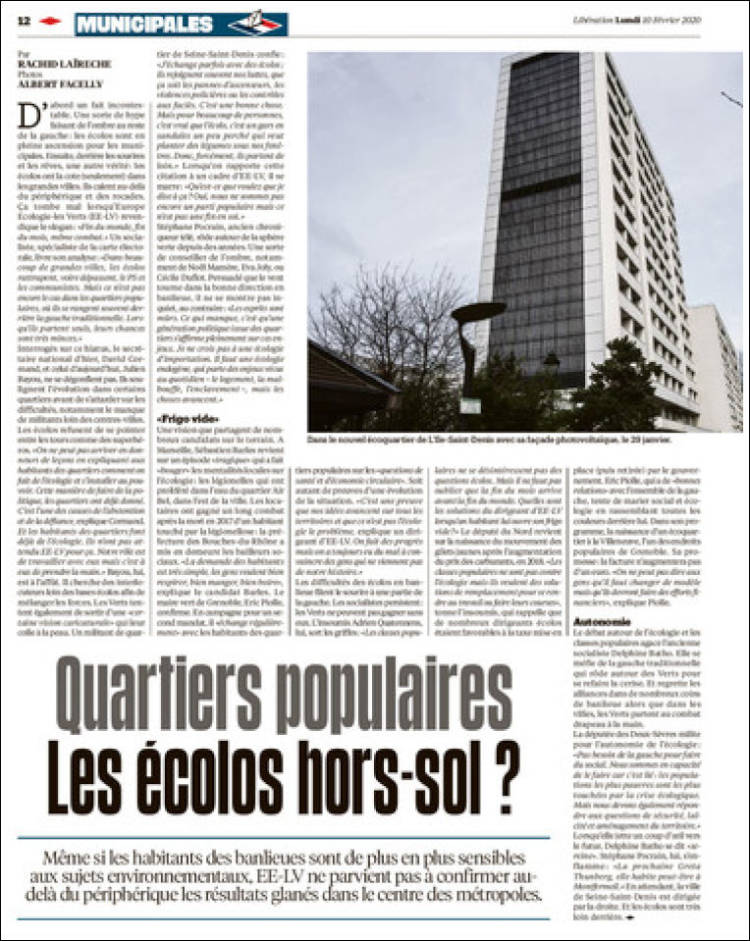 Portada de Libération (Francia)