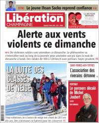 Portada de Libération Champagne (Francia)