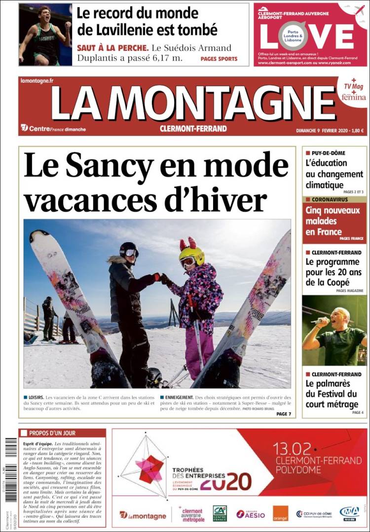 Portada de La Montagne (Francia)