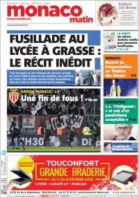 Portada de Nice-Matin (Francia)