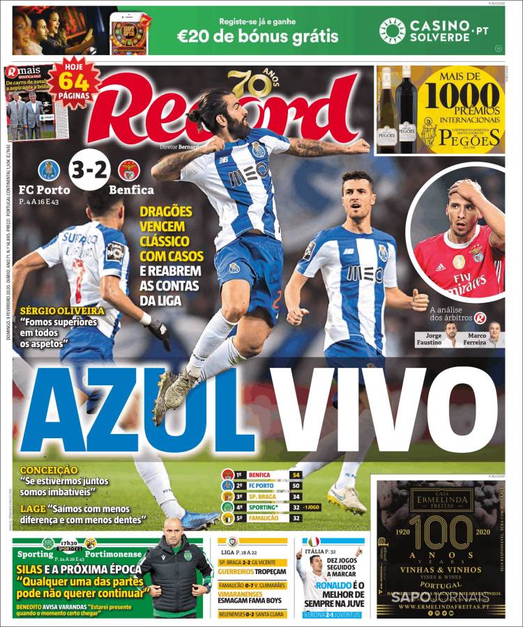 Portada de Record (Portugal)