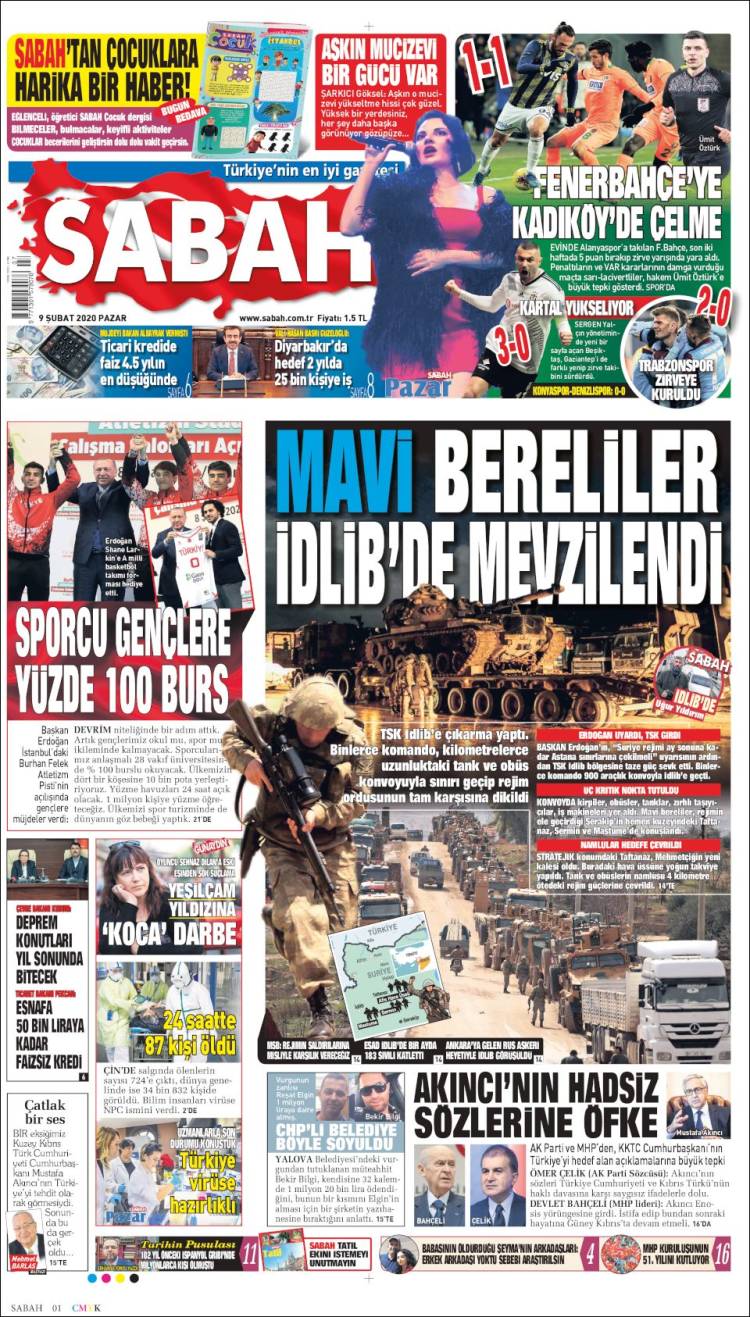 Portada de Sabah (Turqu&iacute;a)