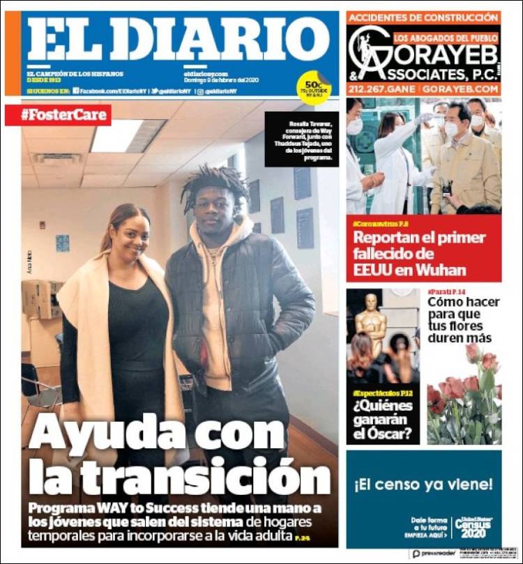 Portada de El Diario NY (USA)