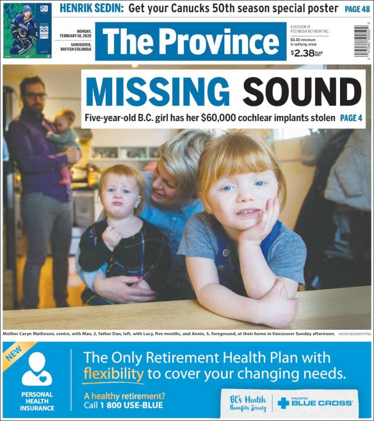 Portada de The Province (Canada)