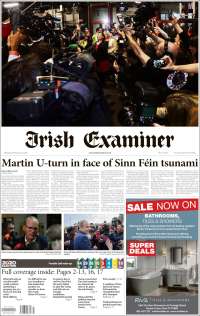 Portada de Irish Examiner (Irlanda)