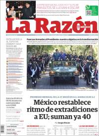 Portada de La Razón (Mexico)