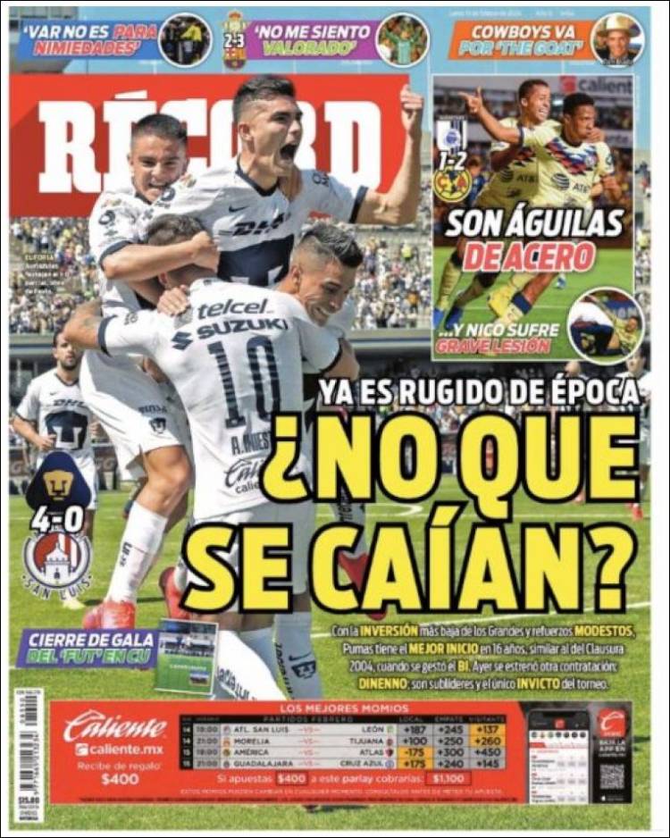 Portada de Record (Mexico)