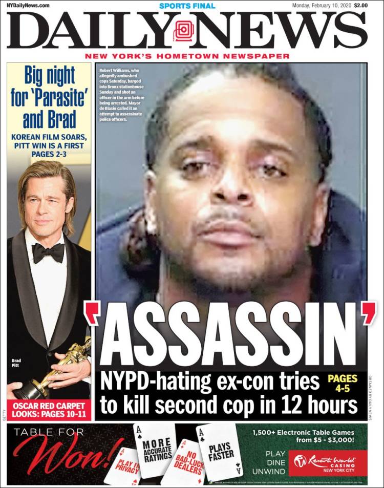 Portada de Daily News - New York (USA)