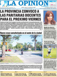 Portada de La Opinión (Argentina)