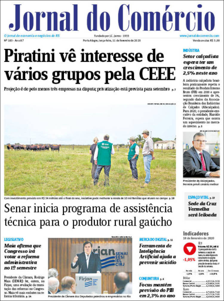 Portada de Jornal do Comércio (Brasil)