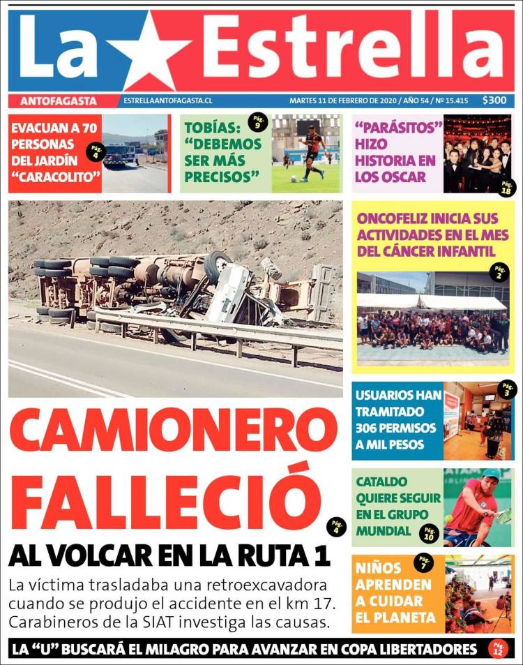 Portada de La Estrella del Norte (Chile)