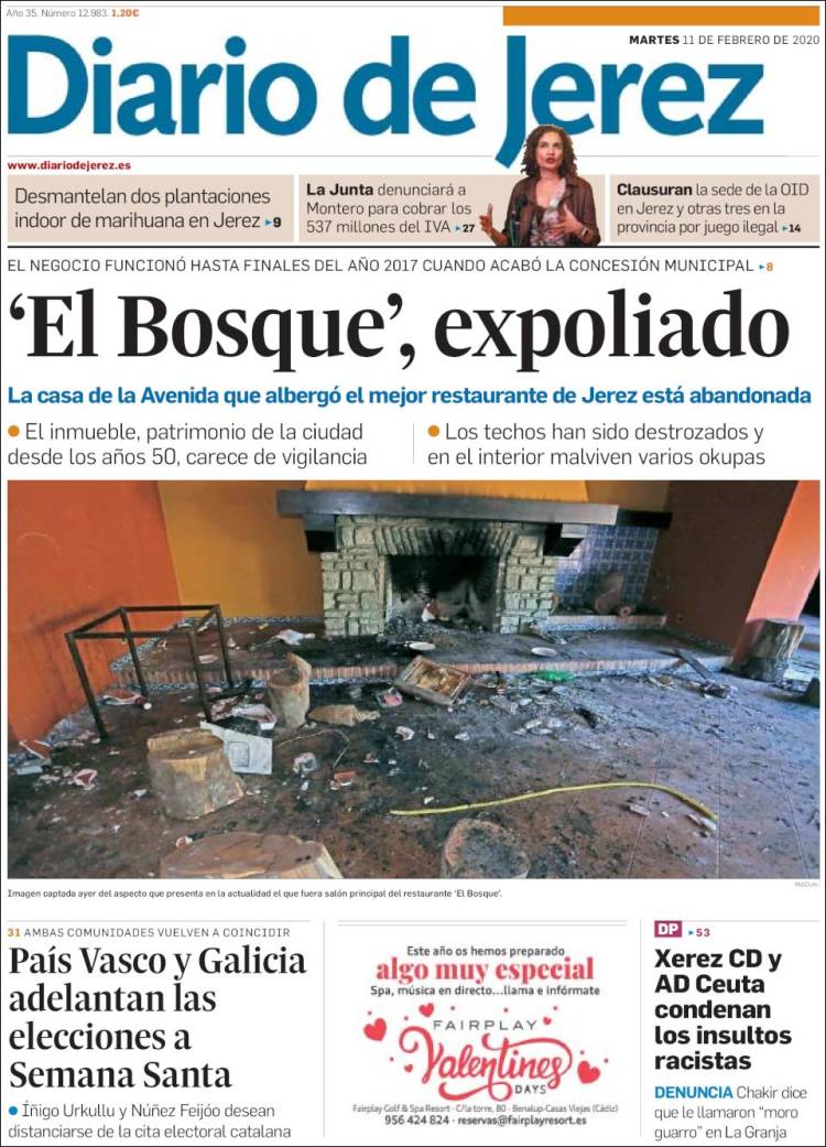 Portada de Diario de Jerez (Espa&ntilde;a)