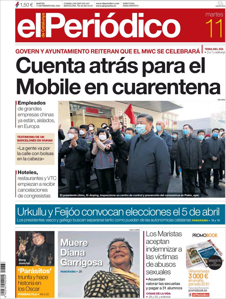Portada de El Periódico (Espa&ntilde;a)