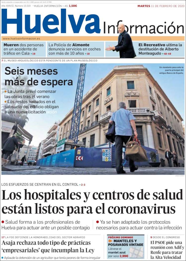 Portada de Huelva Información (Espa&ntilde;a)