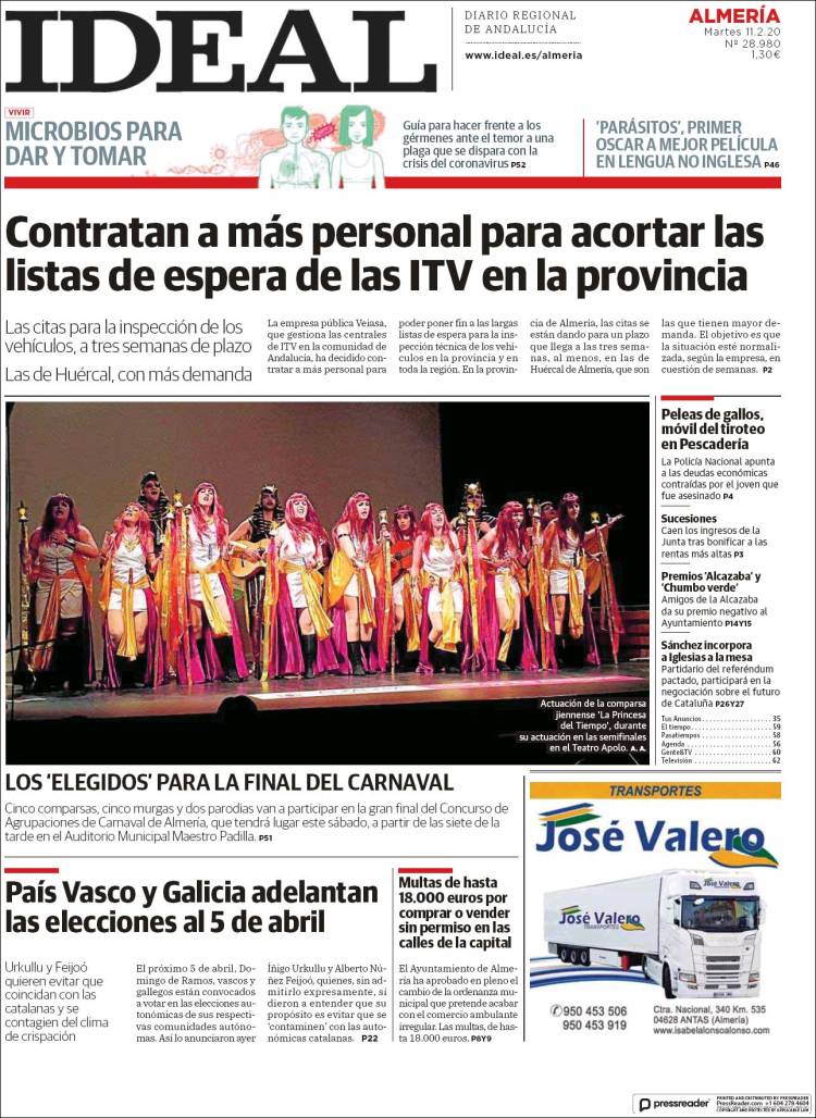 Portada de Ideal Almeria (Espa&ntilde;a)