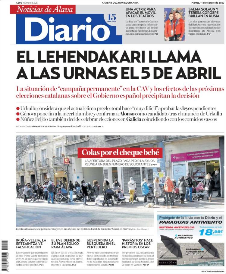 Portada de Noticias de Álava (Espa&ntilde;a)