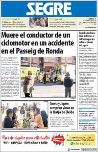 Portada de Segre  (Espa&ntilde;a)