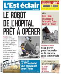 Portada de L'Est Eclair (Francia)