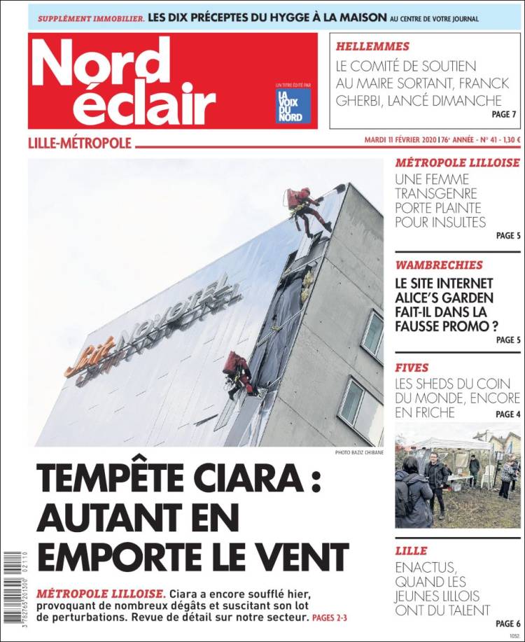 Portada de Nord Éclair (Francia)