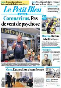 Portada de Le Petit Bleu (Francia)