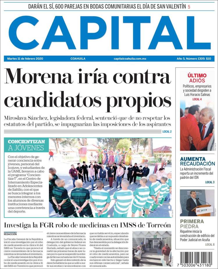 Portada de Capital Coahuila (Mexico)