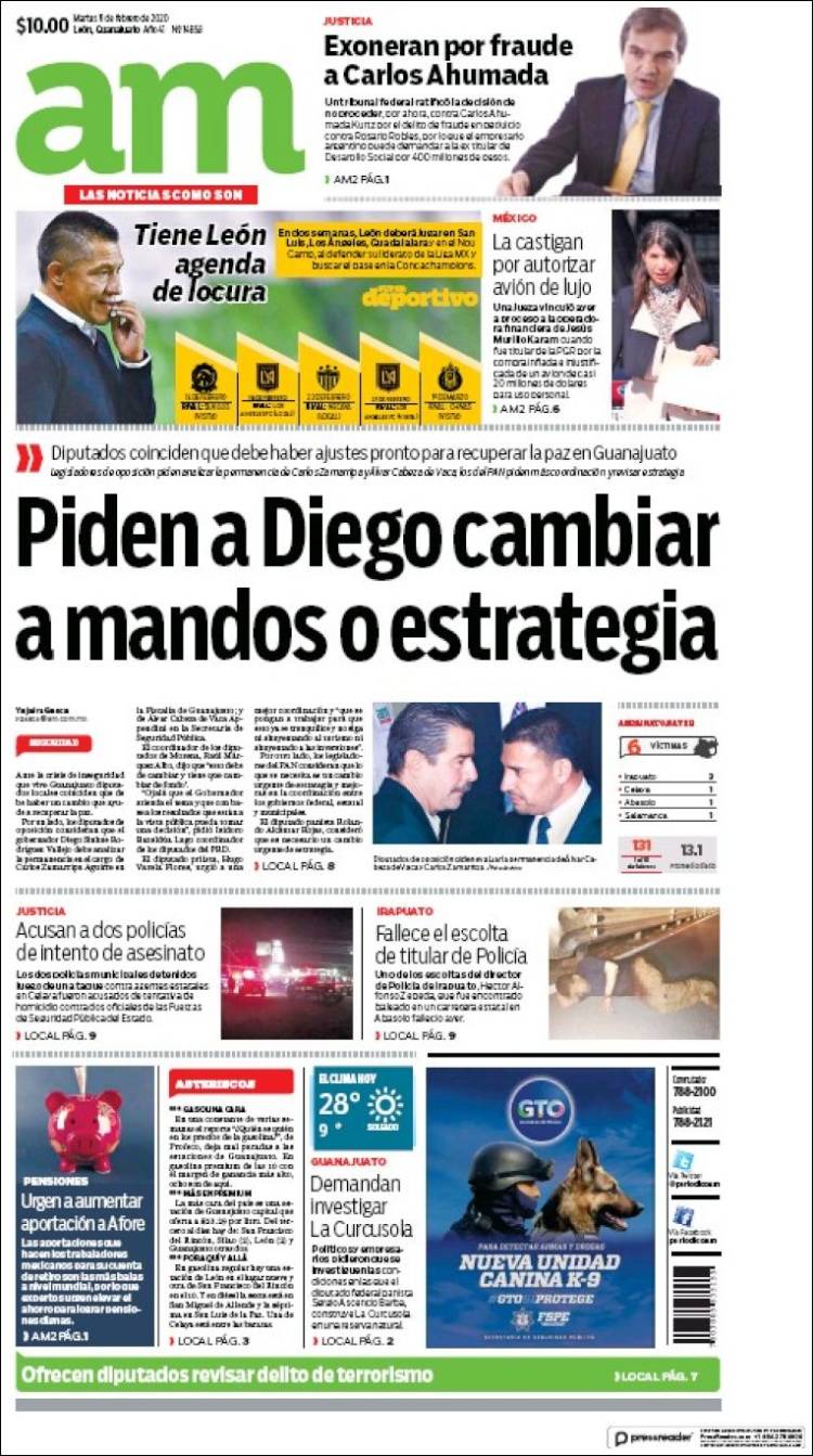 Portada de Al Día A.M. (Mexico)