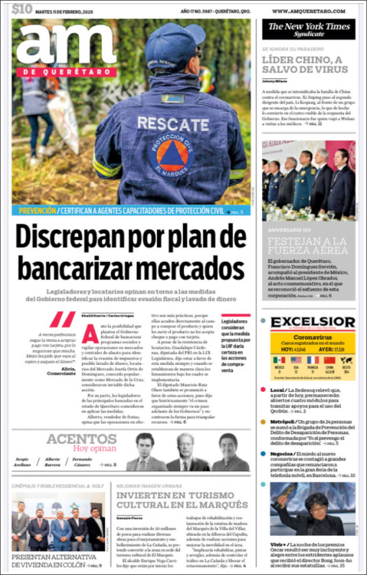 Portada de A.M. Querétaro (Mexico)