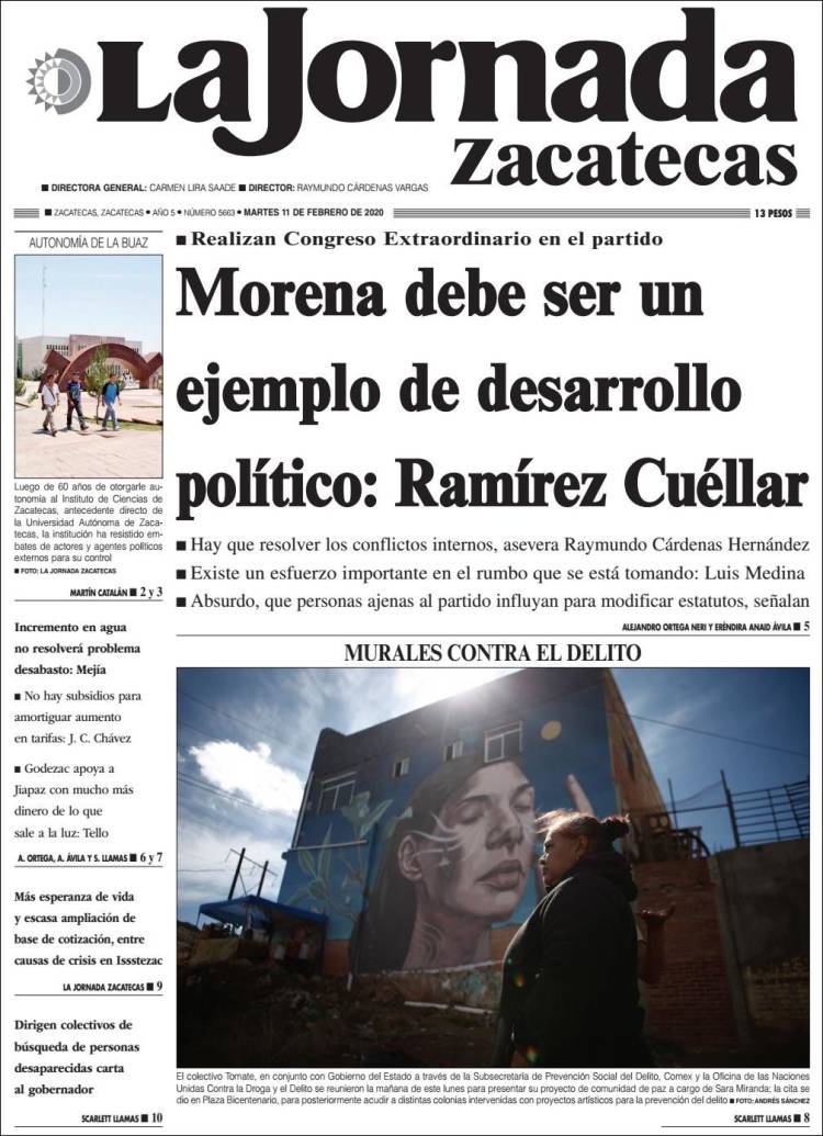 Portada de Jornada de Zacatecas (Mexico)