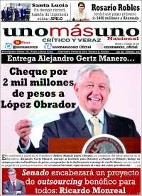 Portada de unomásuno (Mexico)