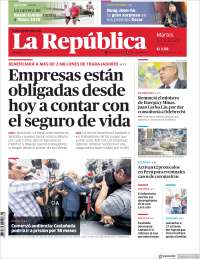 Portada de La Republica (Perú)