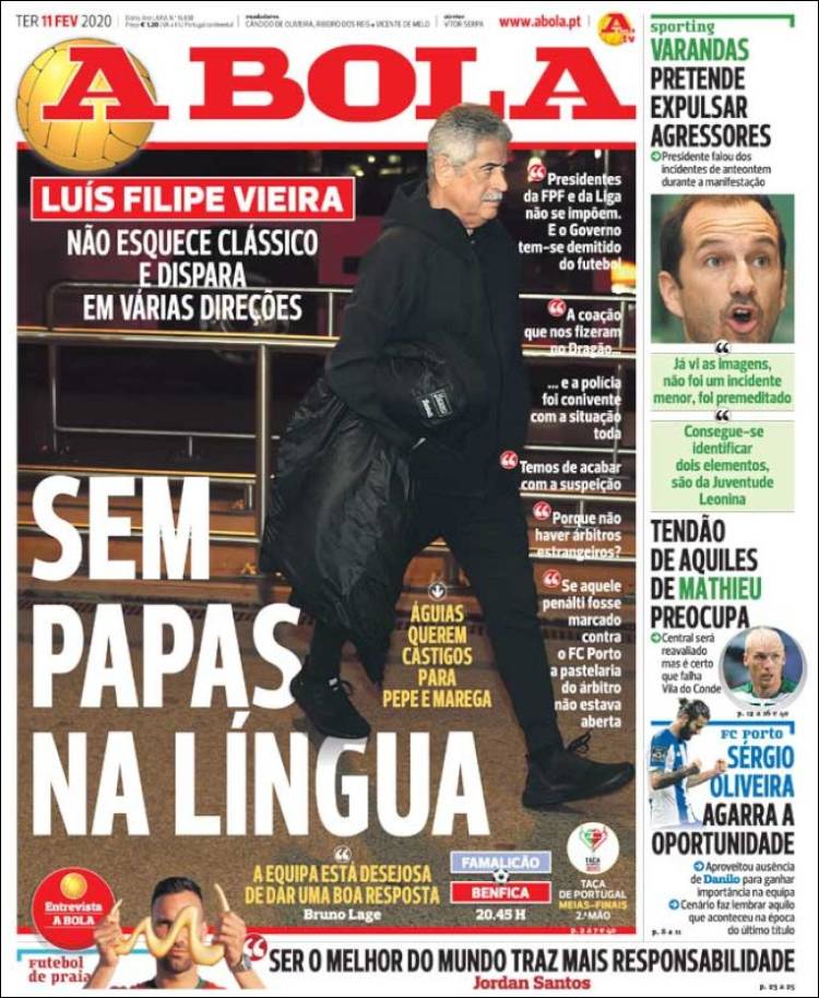 Portada de A Bola (Portugal)