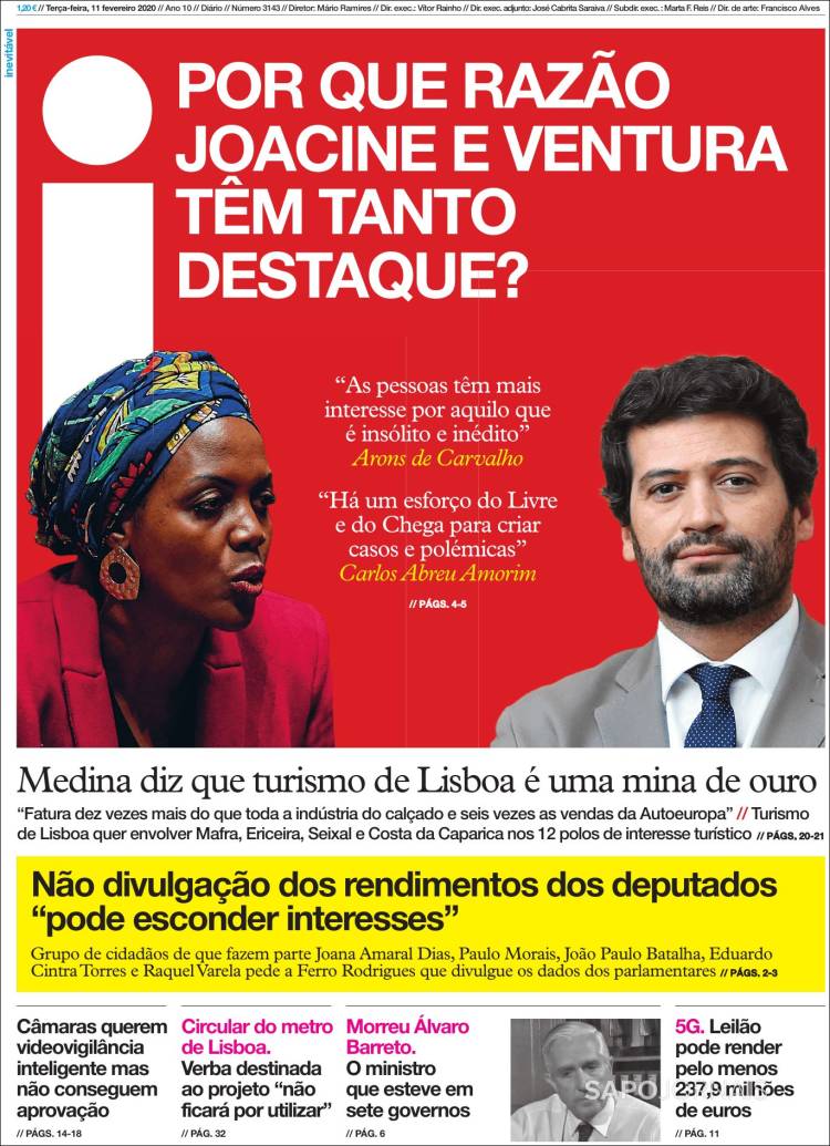 Portada de I - informação (Portugal)