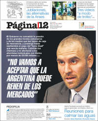 Portada de Página/12 (Argentina)
