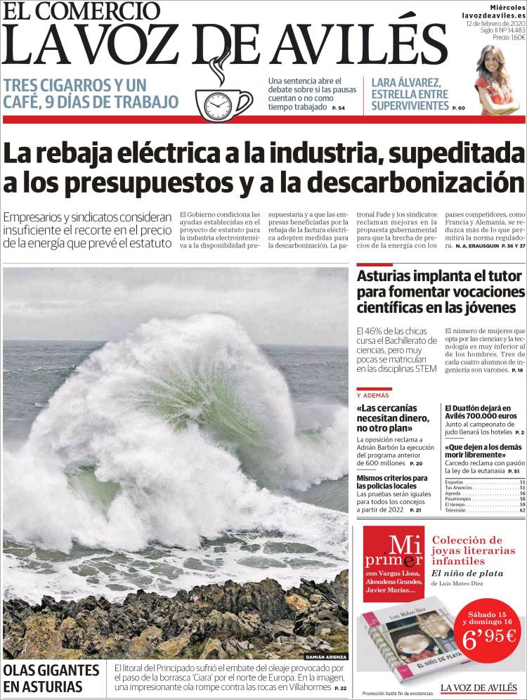 Portada de El Comercio - Avilés (Spain)