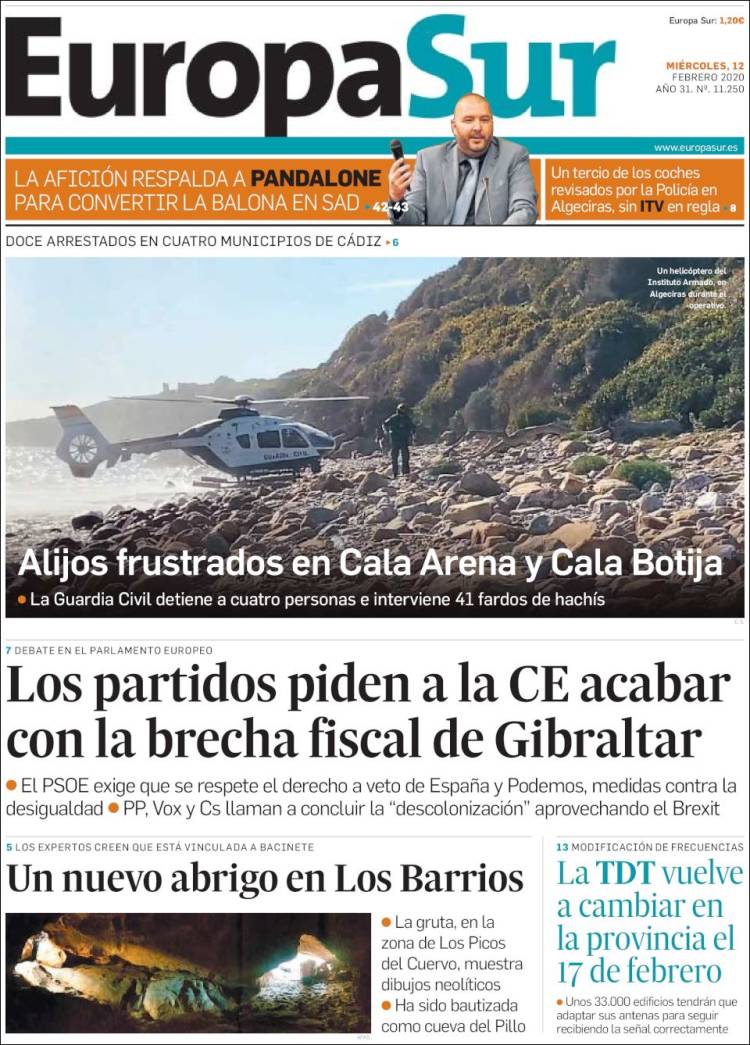 Portada de Europa Sur (Spain)