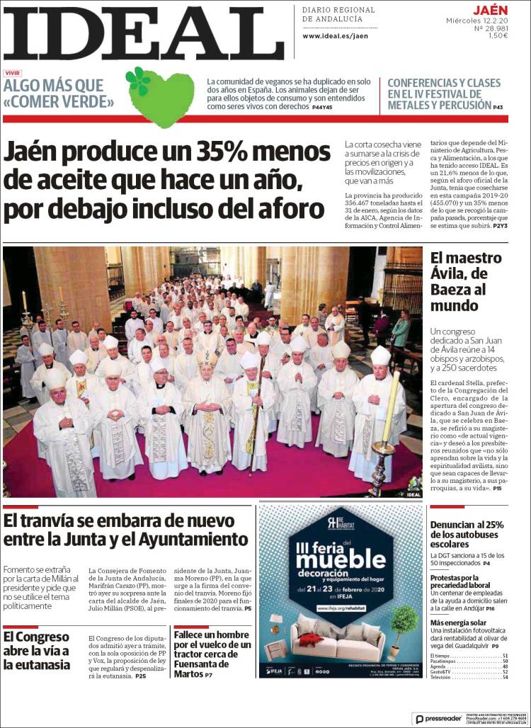 Portada de El Ideal de Jaén (Spain)