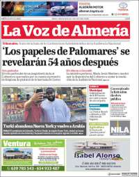 Portada de La Voz de Almería (Spain)