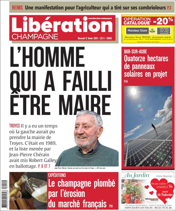Portada de Libération Champagne (Francia)