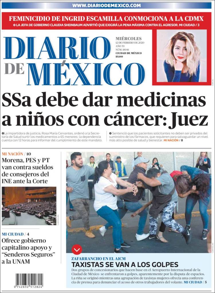 Portada de Diario de México (México)